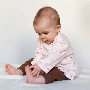 maximo Baby-Girl-Shirt Langarm Herbstblume, Jersey AOP