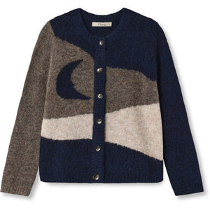 Fliink-Stern Alpaka Mond Strickjacke