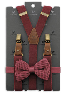 Sir Redman Kids Set „Mr Buck Burgundy“