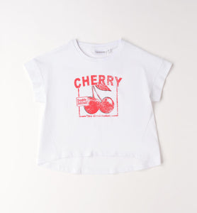 T-Shirt Mädchen Cherry-Print – Sarabanda